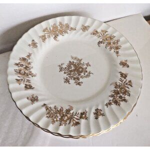 Minton Bone China 9 " Lunch Plates set of 7 Gold Gilded Marlow Pattern H-5017